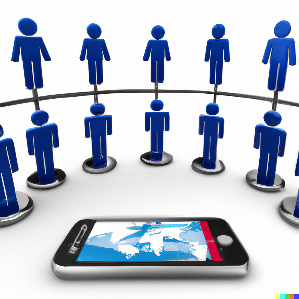 Dall·e 2023 01 26 21.55.23 social network
